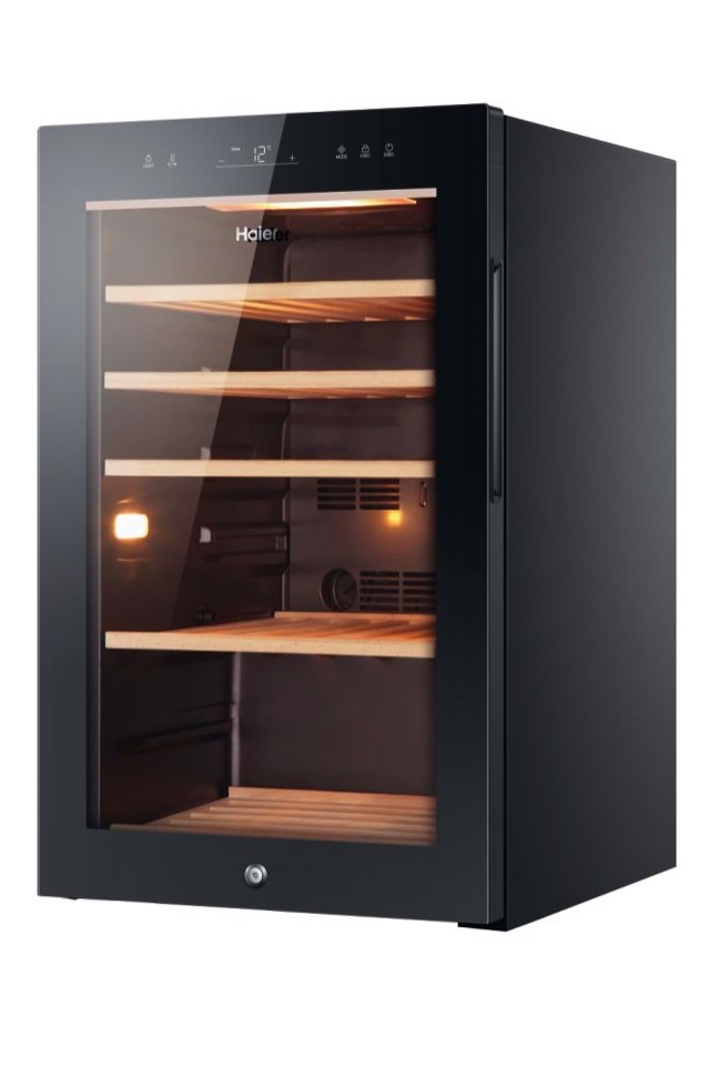 Haier Wine Bank 50 Serie 5 HWS49GA Cantinetta vino con compressore Libera installazione Nero 49 bottiglia/bottiglie