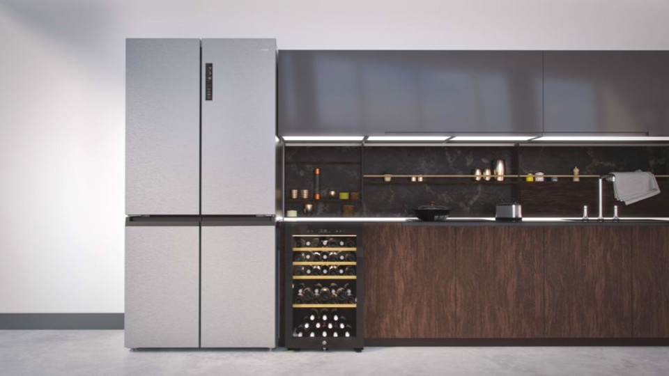 Haier Wine Bank 50 Serie 5 HWS49GA Cantinetta vino con compressore Libera installazione Nero 49 bottiglia/bottiglie