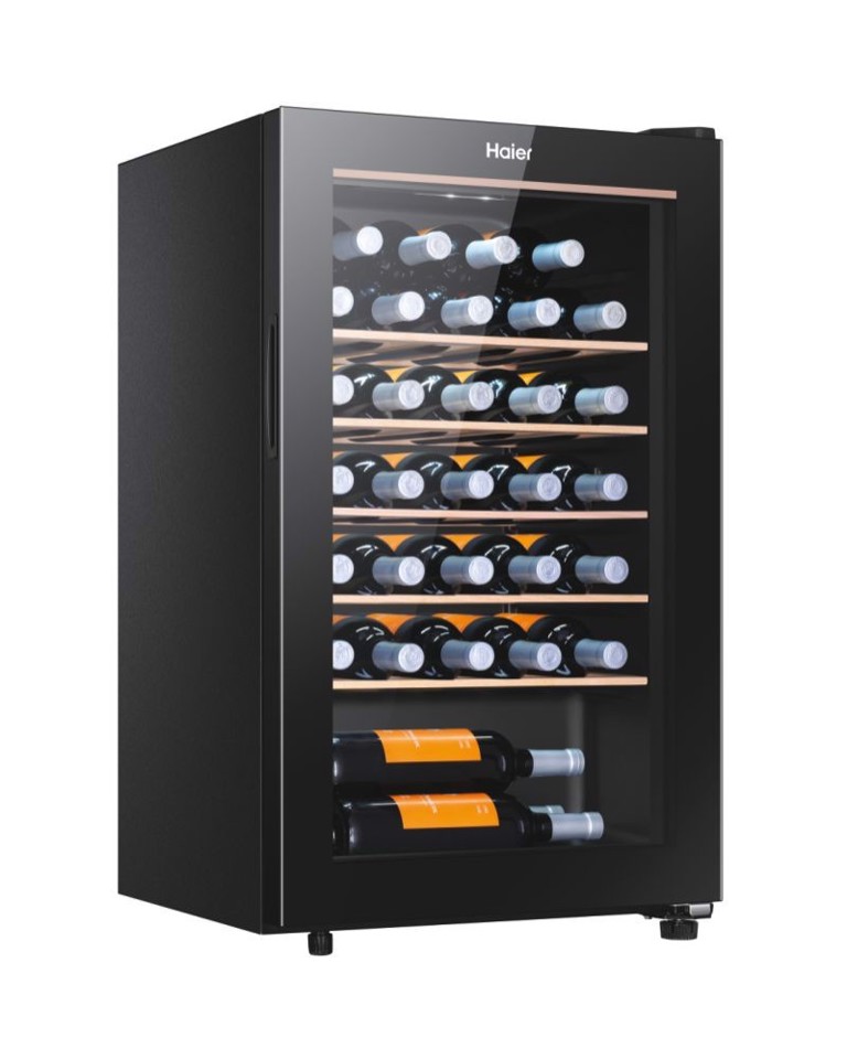 Haier Wine cellar HWS33GGFR Cantinetta vino con compressore Libera installazione Nero 33 bottiglia/bottiglie