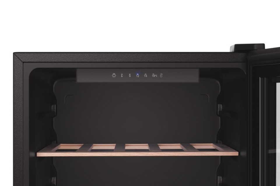 Haier Wine cellar HWS33GGFR Cantinetta vino con compressore Libera installazione Nero 33 bottiglia/bottiglie