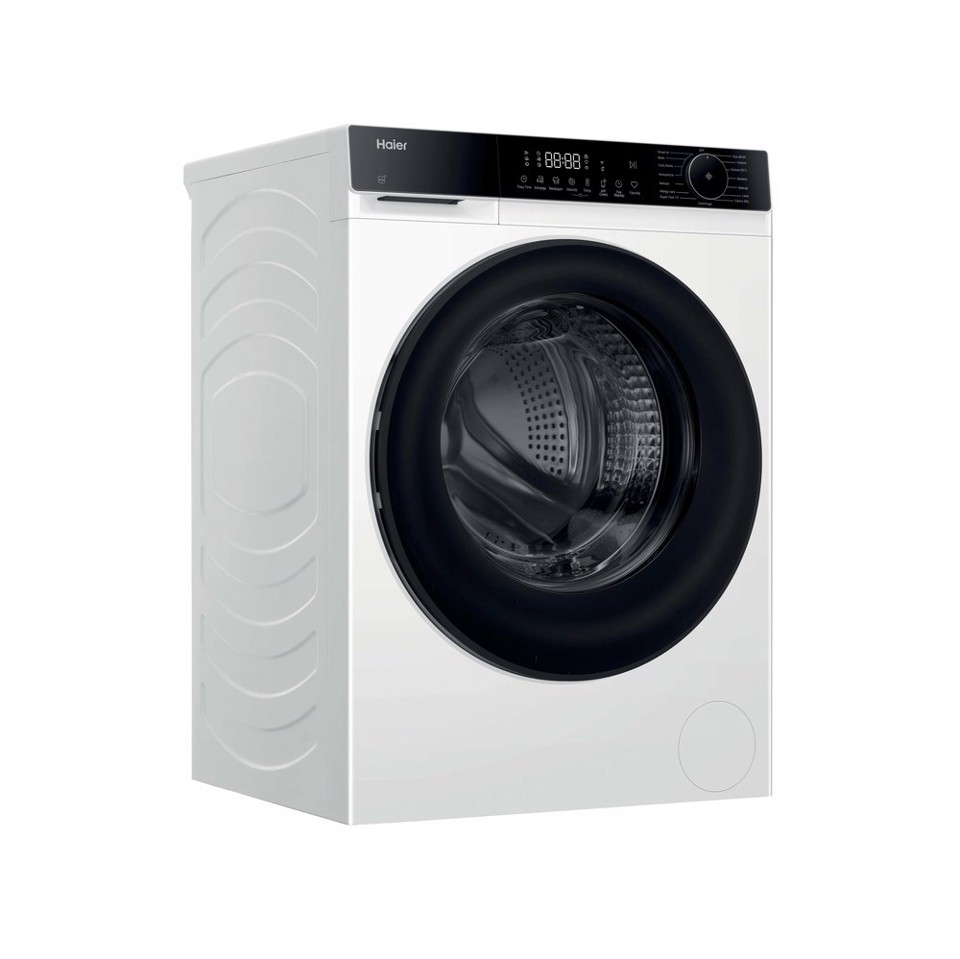 Haier X Series 5, Lavatrice Carica Frontale 8 KG, 30% più efficente della classe A, 1400 giri, Bianco, AI PowerDrive, Vapore, Wi-Fi, Smart AI, Super Fast 15', HW80-BP14357U-IT