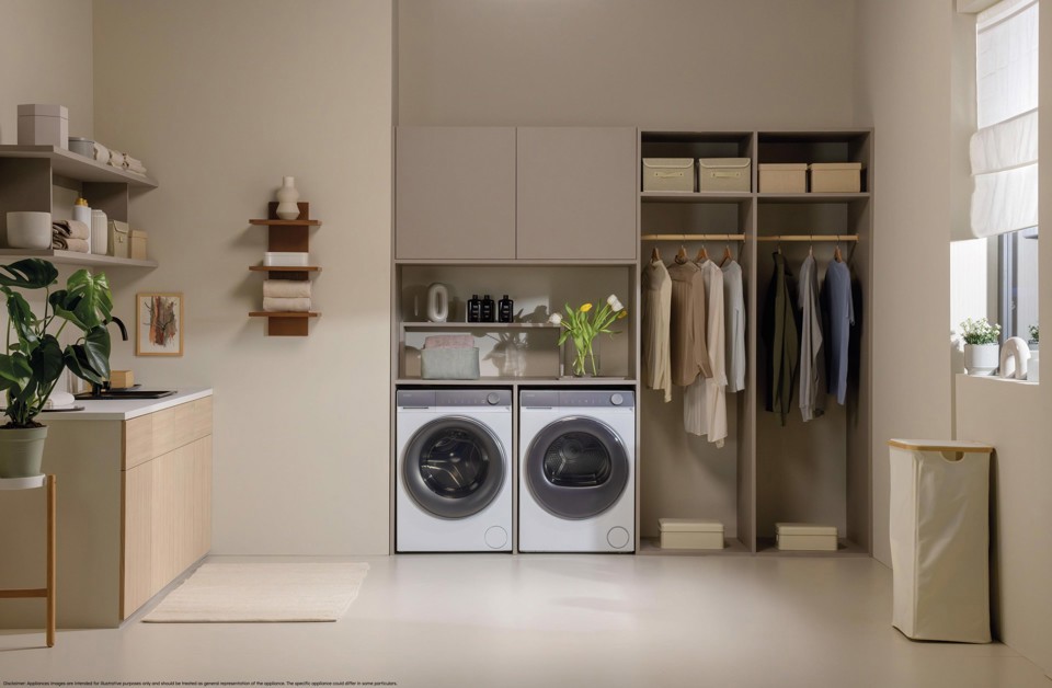 Haier X Series 7 HD90-A367U1-IT asciugatrice Libera installazione Caricamento frontale 8 kg Bianco