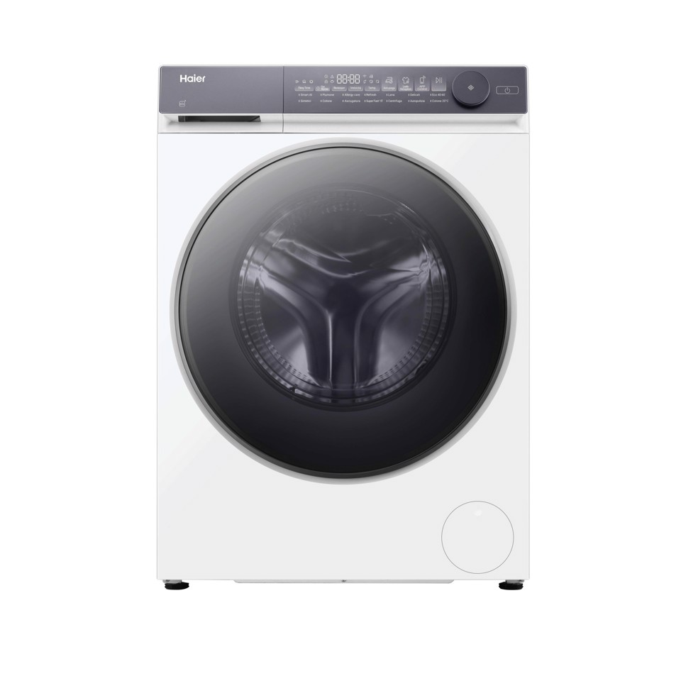 Haier X Series 7, Lavasciuga Slim 8+5 KG, 30% più efficente della classe A, 1400 giri, Bianco, Inverter, Vapore, Wi-Fi, HWD80BP14367TUIT