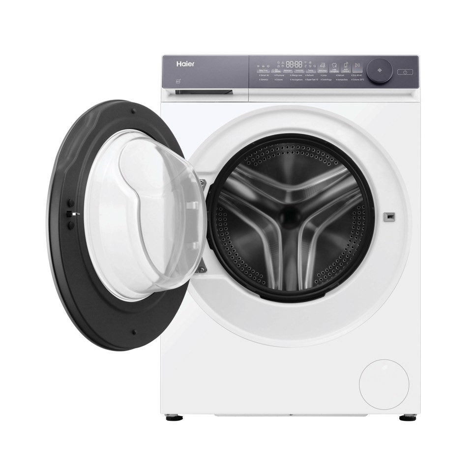 Haier X Series 7, Lavasciuga Slim 8+5 KG, 30% più efficente della classe A, 1400 giri, Bianco, Inverter, Vapore, Wi-Fi, HWD80BP14367TUIT