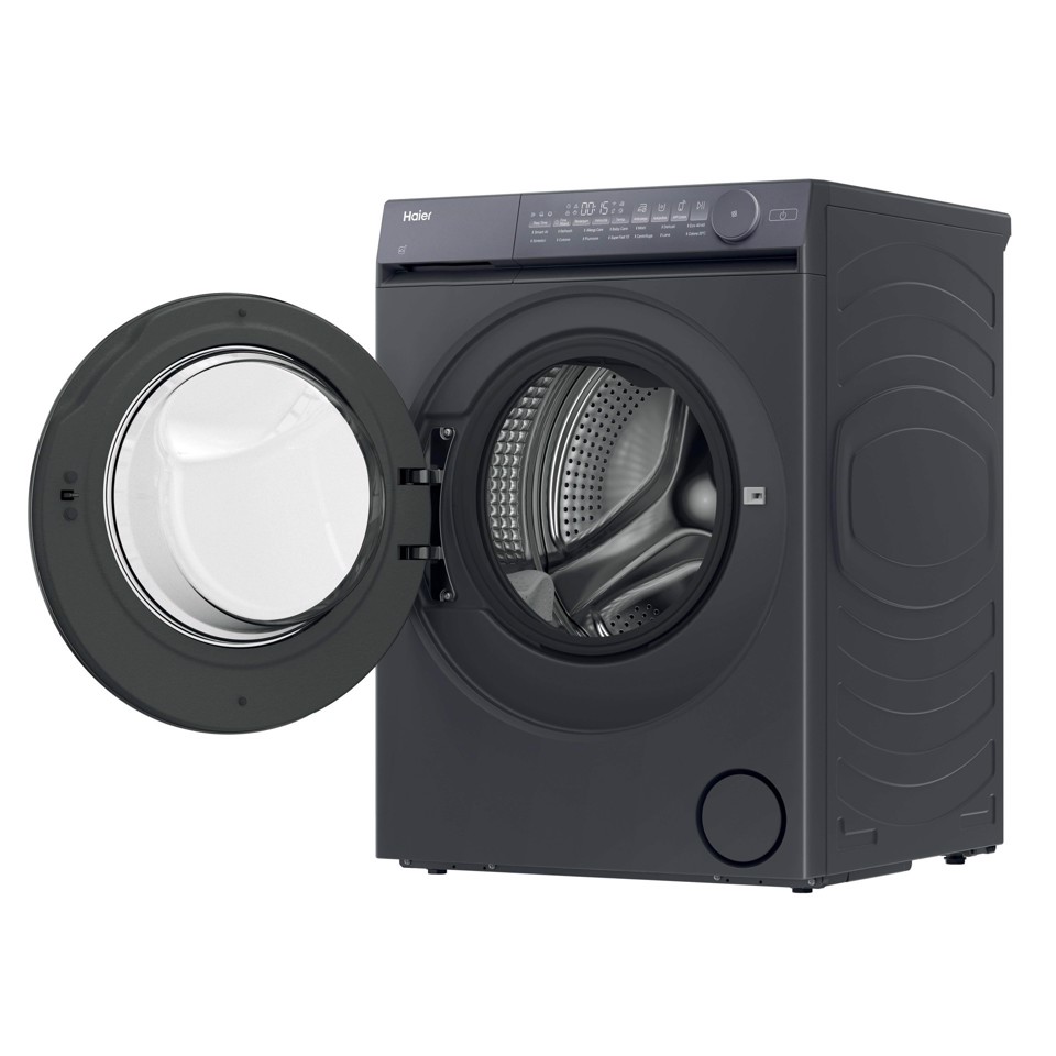 Haier X Series 7, Lavatrice Slim 9 KG, 25% più efficente della classe A, 1400 giri, Antracite, Direct Motion, Vapore, Wi-Fi, Smart AI, Scruscotto Anti-impronta, 360° ABT, HW90-B14367GTUIT