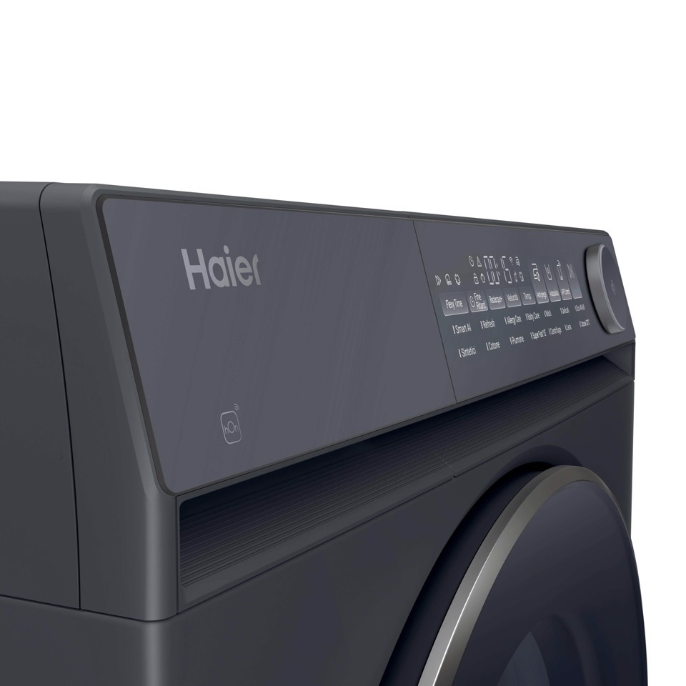 Haier X Series 7, Lavatrice Slim 9 KG, 25% più efficente della classe A, 1400 giri, Antracite, Direct Motion, Vapore, Wi-Fi, Smart AI, Scruscotto Anti-impronta, 360° ABT, HW90-B14367GTUIT