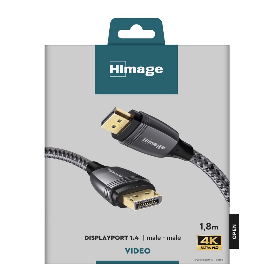 HIMAGE HIP20DP16K18MMG cavo DisplayPort 1,8 m Grigio