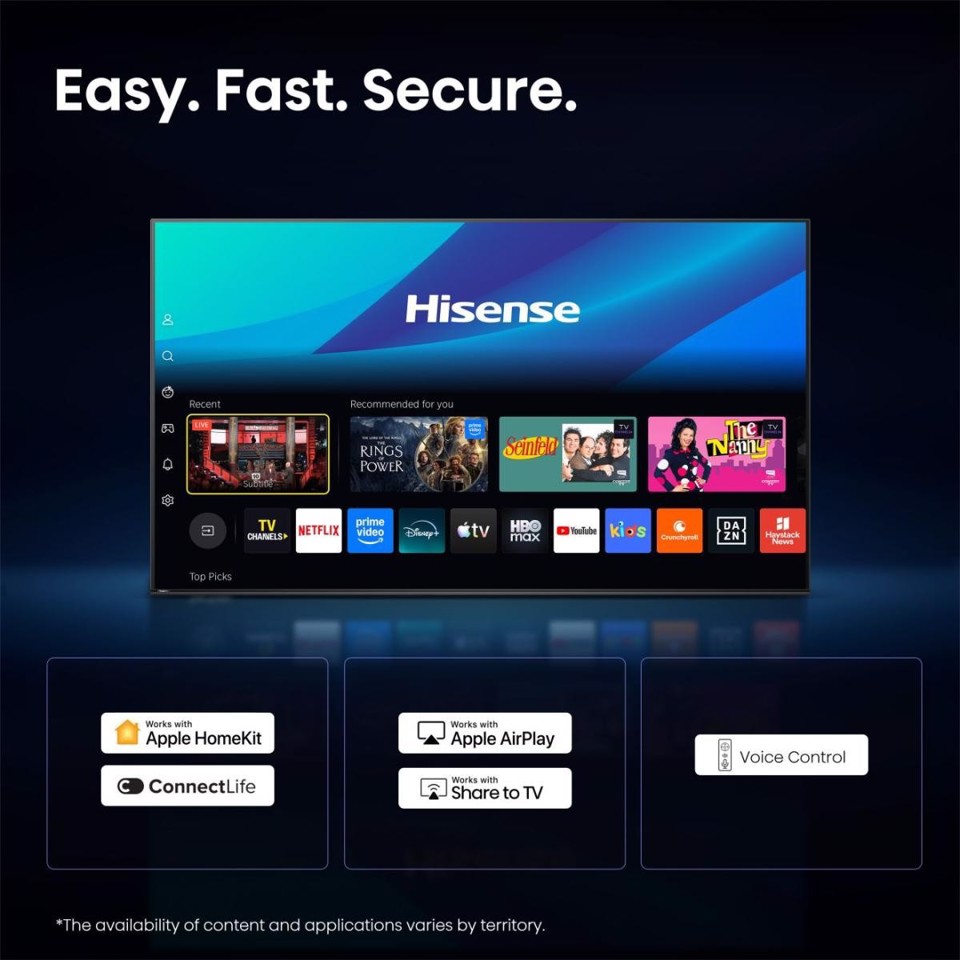 Hisense 100E7S PRO 2,54 m (100") 4K Ultra HD Smart TV Wi-Fi Nero
