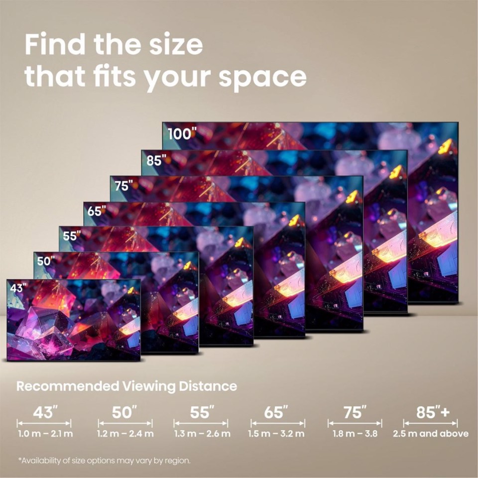 Hisense 100E7S PRO 2,54 m (100") 4K Ultra HD Smart TV Wi-Fi Nero