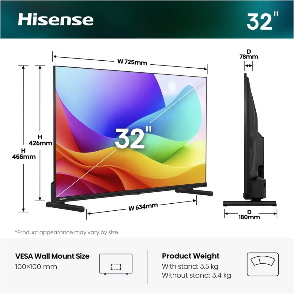 Hisense 32A59S 81,3 cm (32") Full HD Smart TV Wi-Fi Nero