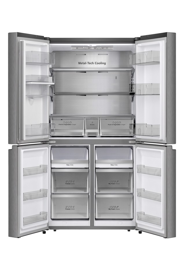 Hisense frigorifero Quattro Porte RQ758N4SWSE libera installazione 606L Classe E Dispenser Acqua Metal Cooling WiFi