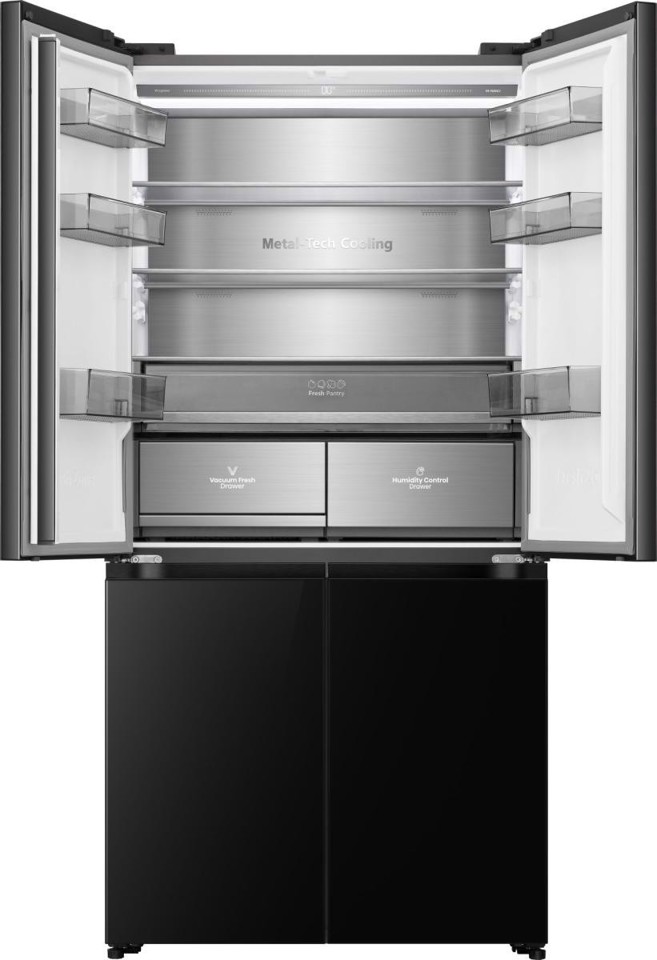 Hisense RQ768N4GBE frigorifero side-by-side Libera installazione 591 L E Nero