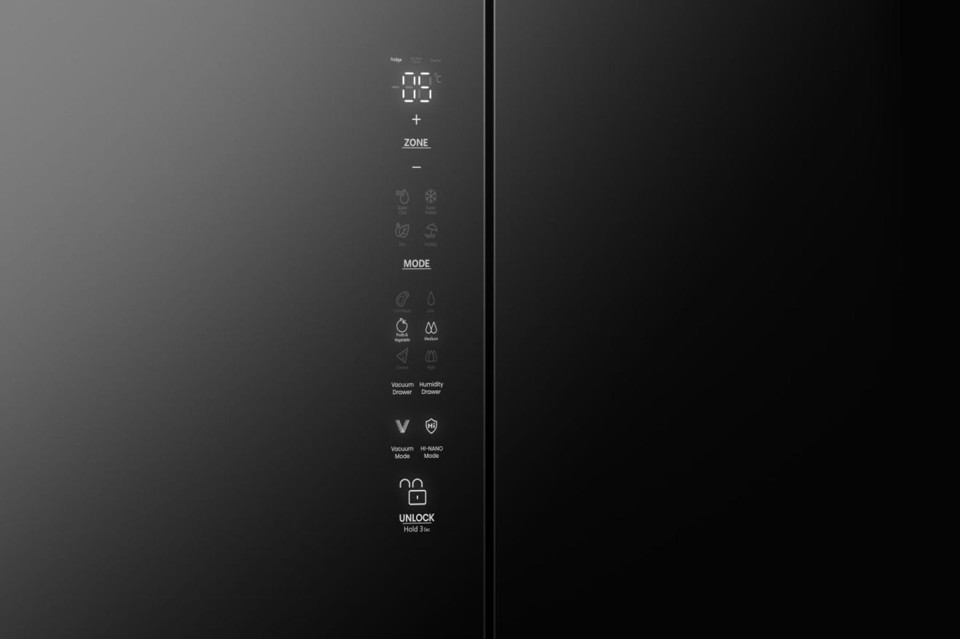 Hisense RQ768N4GBE frigorifero side-by-side Libera installazione 591 L E Nero