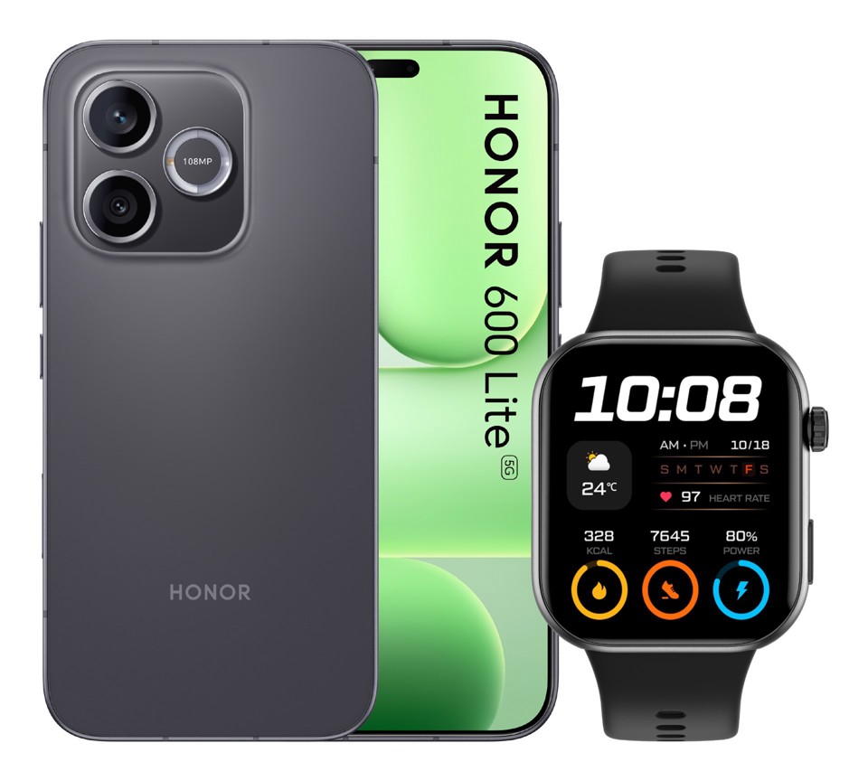 Honor BUNDLE 600 LITE 256GB V BLACK+WATCH 2i BLACK 16,8 cm (6.6") Doppia SIM 5G 16 GB 6520 mAh Nero
