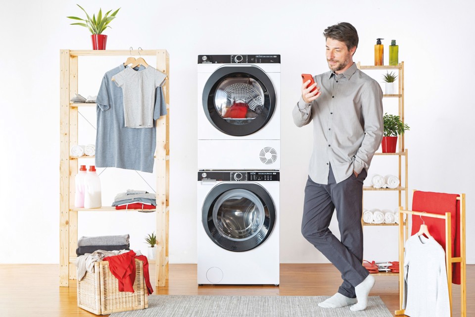 Hoover H-DRY 500 NDP4 H7A2TCBEX-S asciugatrice Libera installazione Caricamento frontale 7 kg Bianco
