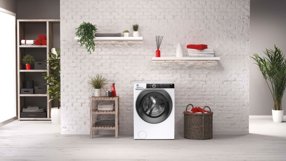 Hoover H-WASH 500 HWE4 37AMBS/1-S lavatrice Caricamento frontale 7 kg 1300 Giri/min A Bianco