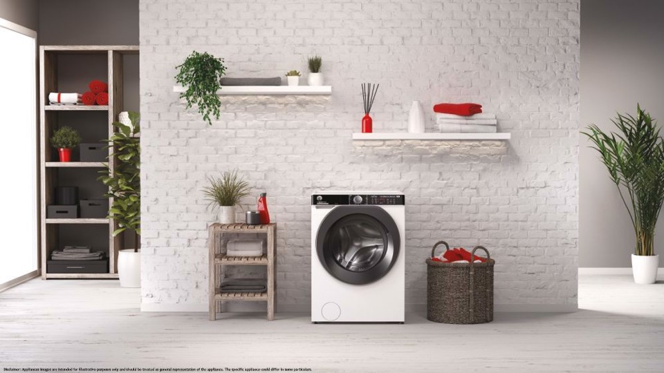 Hoover H-WASH 500 HWP 49AMBC7/1-S lavatrice Caricamento frontale 9 kg 1400 Giri/min Bianco