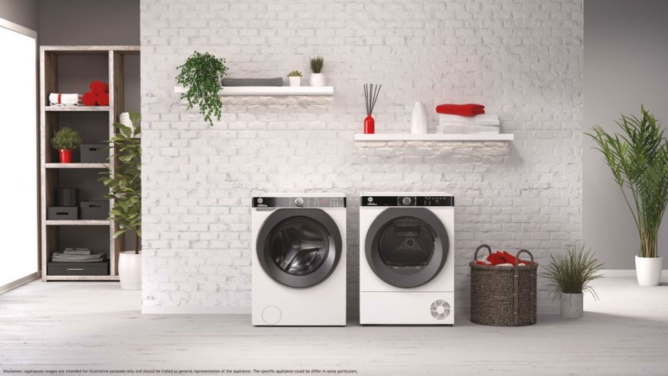 Hoover H-WASH 500 HWP 49AMBC7/1-S lavatrice Caricamento frontale 9 kg 1400 Giri/min Bianco