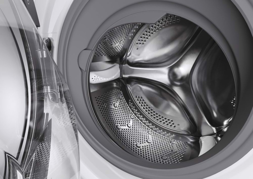 Hoover H-WASH 550 H5WPB610AMBC8-S lavatrice Caricamento frontale 10 kg 1551 Giri/min A Grigio, Argento