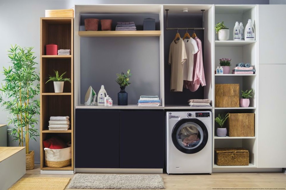 Hoover H-WASH&DRY 350 H3DPS4966TAMB6-S lavasciuga Libera installazione Caricamento frontale Bianco D