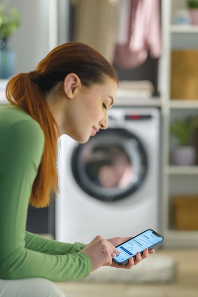 Hoover H-WASH&DRY 350 H3DPS4966TAMB6-S lavasciuga Libera installazione Caricamento frontale Bianco D