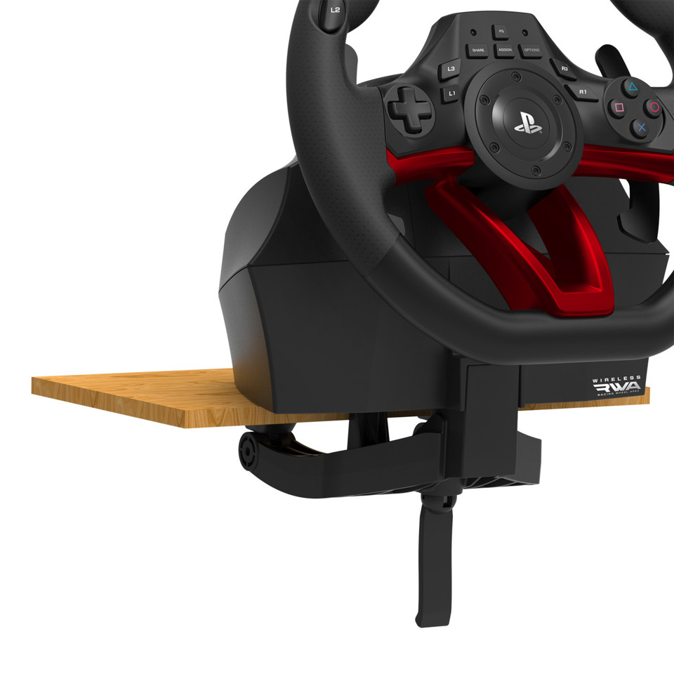 Hori Racing Wheel APEX Nero, Rosso Bluetooth/USB Sterzo + Pedali Analogico/Digitale PC, PlayStation 4