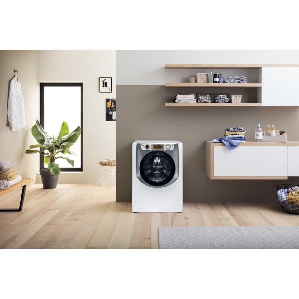 Hotpoint AQD1072D 697 EU/A N lavasciuga Libera installazione Caricamento frontale Bianco E