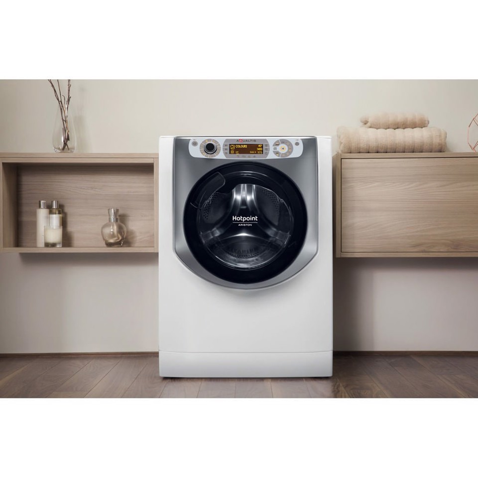 Hotpoint AQD1072D 697 EU/A N lavasciuga Libera installazione Caricamento frontale Bianco E