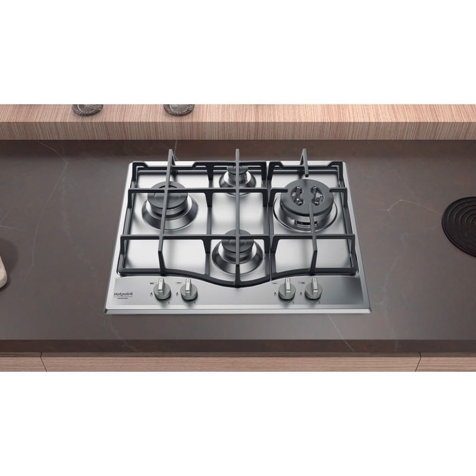 Hotpoint Ariston Ariston Piano cottura a gas PCN 641 T/IX/HAR Made in Italy