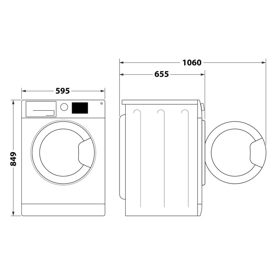Hotpoint Ariston Asciugatrice a libera installazione NTS M11 93 BLACK IT