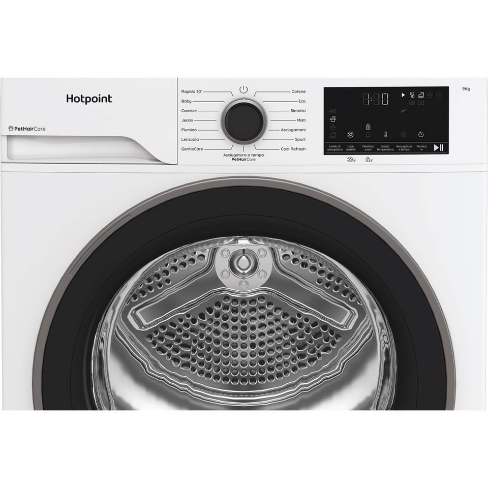 Hotpoint Ariston Asciugatrice a pompa di calore , libera installazione, 9 kg - HPT 93D BS IT - Délica