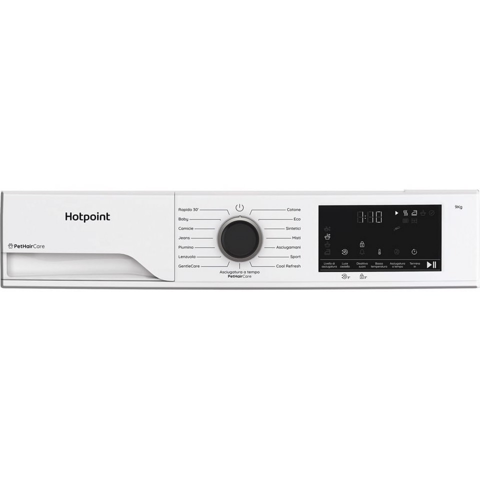 Hotpoint Ariston Asciugatrice a pompa di calore , libera installazione, 9 kg - HPT 93D BS IT - Délica