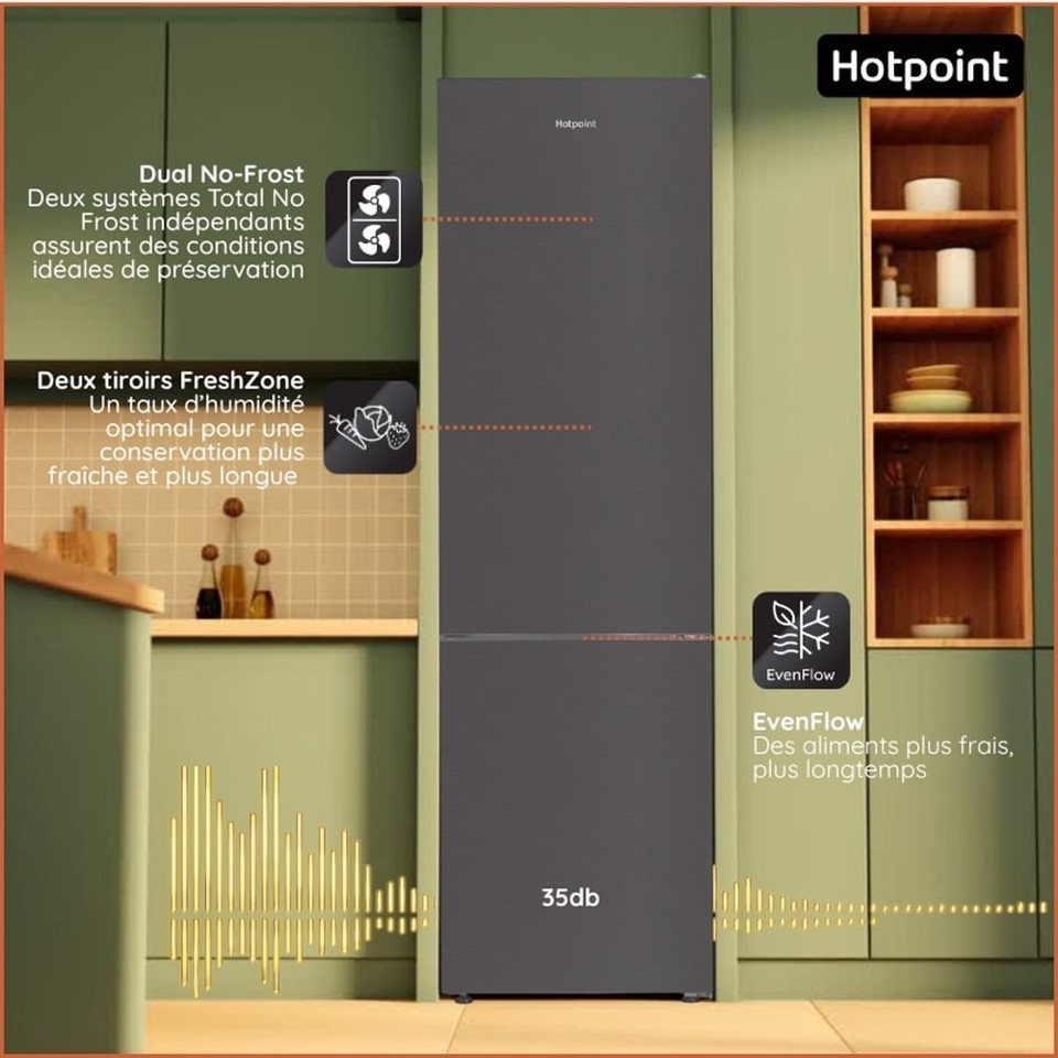 Hotpoint Ariston Frigorifero combinato HPK 25403 XBR6E