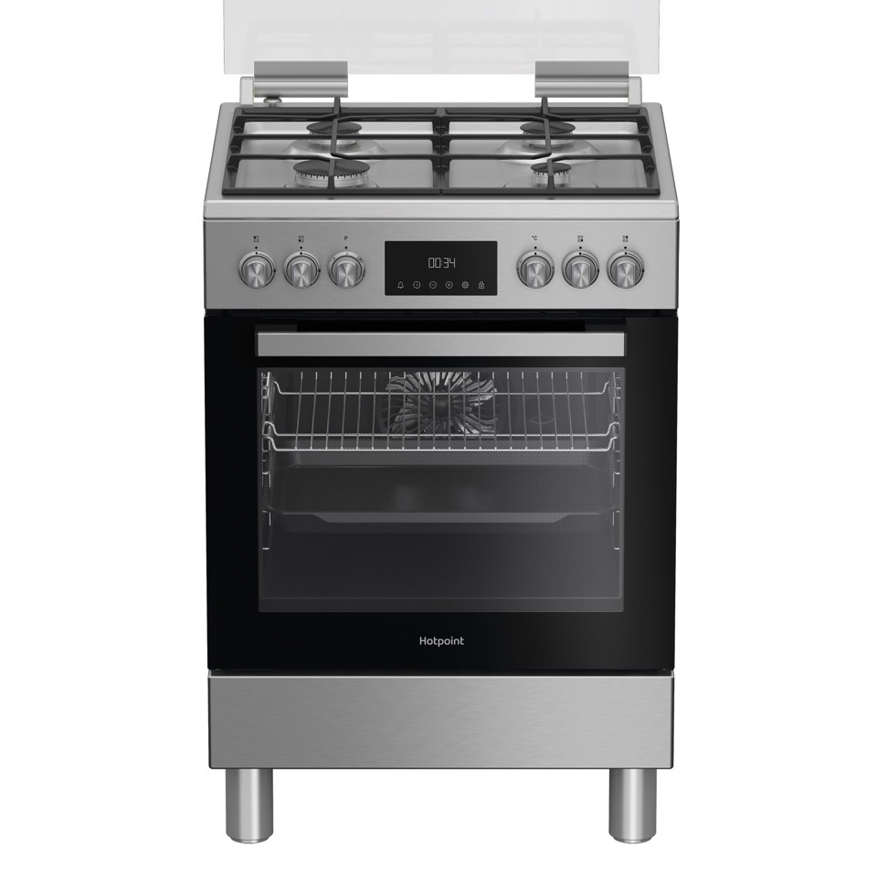 Hotpoint Ariston H6G5LMX Cucina A Elettrico Gas Acciaio inox