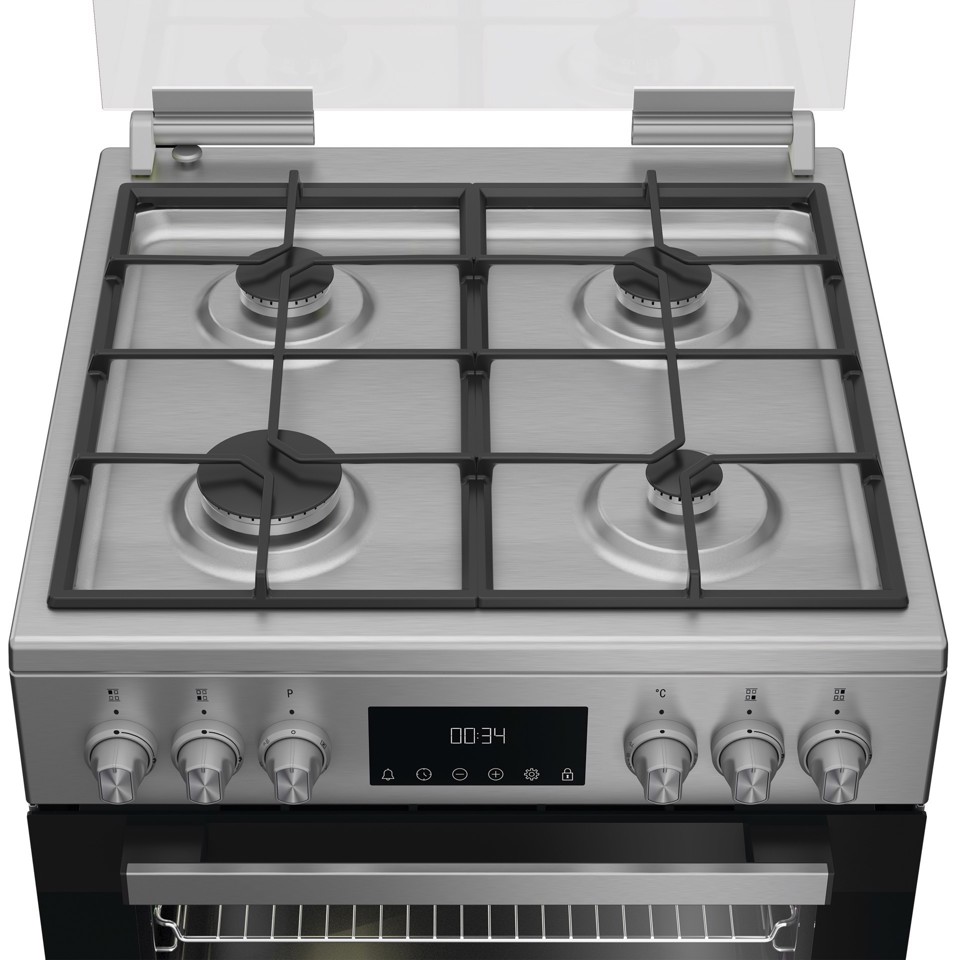 Hotpoint Ariston H6G5LMX Cucina A Elettrico Gas Acciaio inox