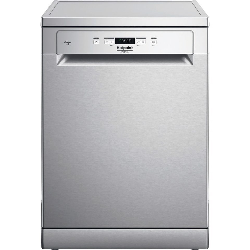 Hotpoint Ariston HA6FA14BN7A0X, Lavastoviglie 60cm, Classe A, 14 coperti, 3DZoneWash, 41dBA, Inox