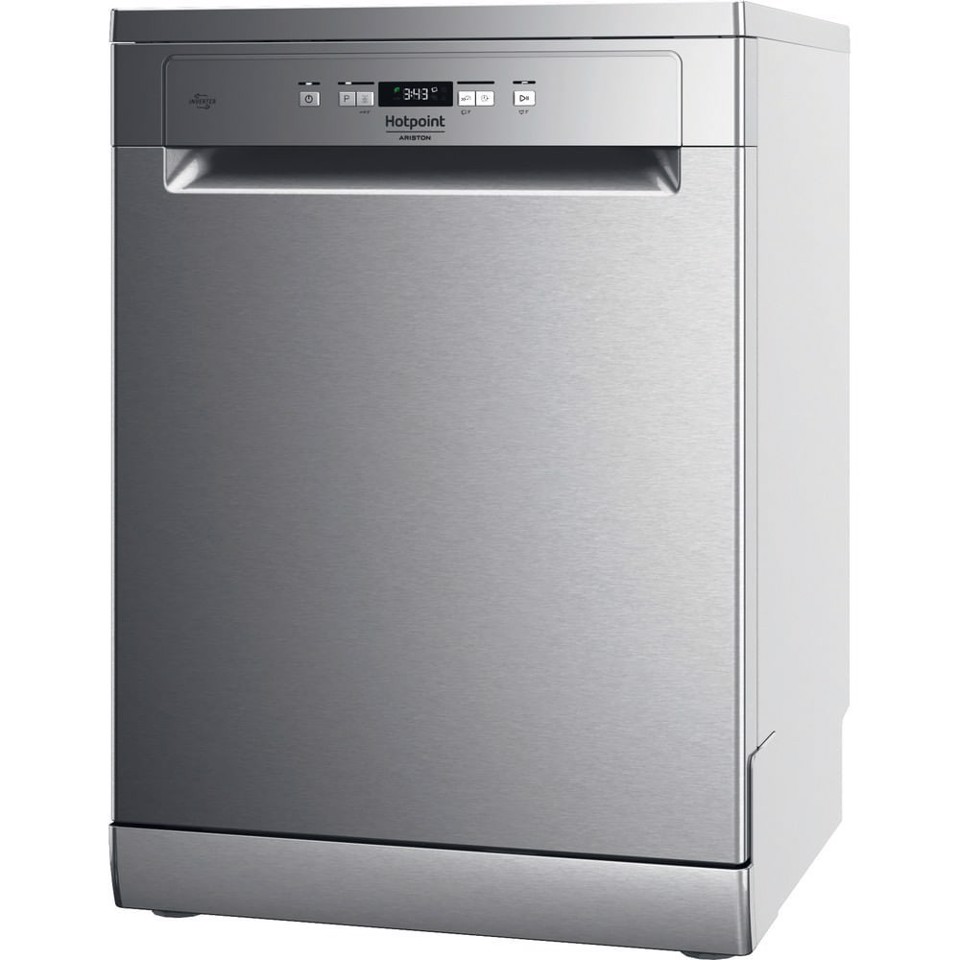 Hotpoint Ariston HA6FA14BN7A0X, Lavastoviglie 60cm, Classe A, 14 coperti, 3DZoneWash, 41dBA, Inox