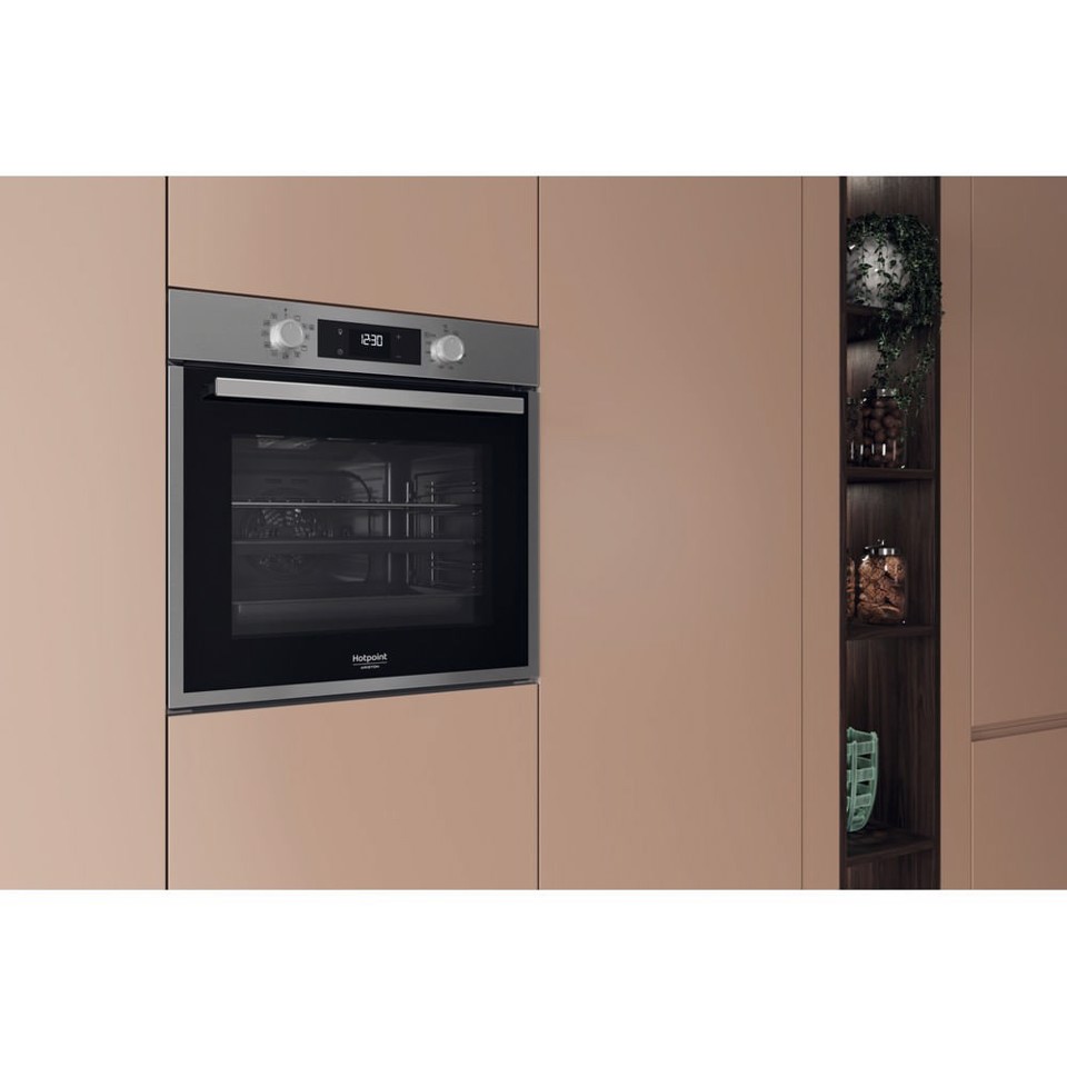 Hotpoint Ariston HAO 458H X Forno Multifunzione inox con display e manopole esterne, Idrolisi
