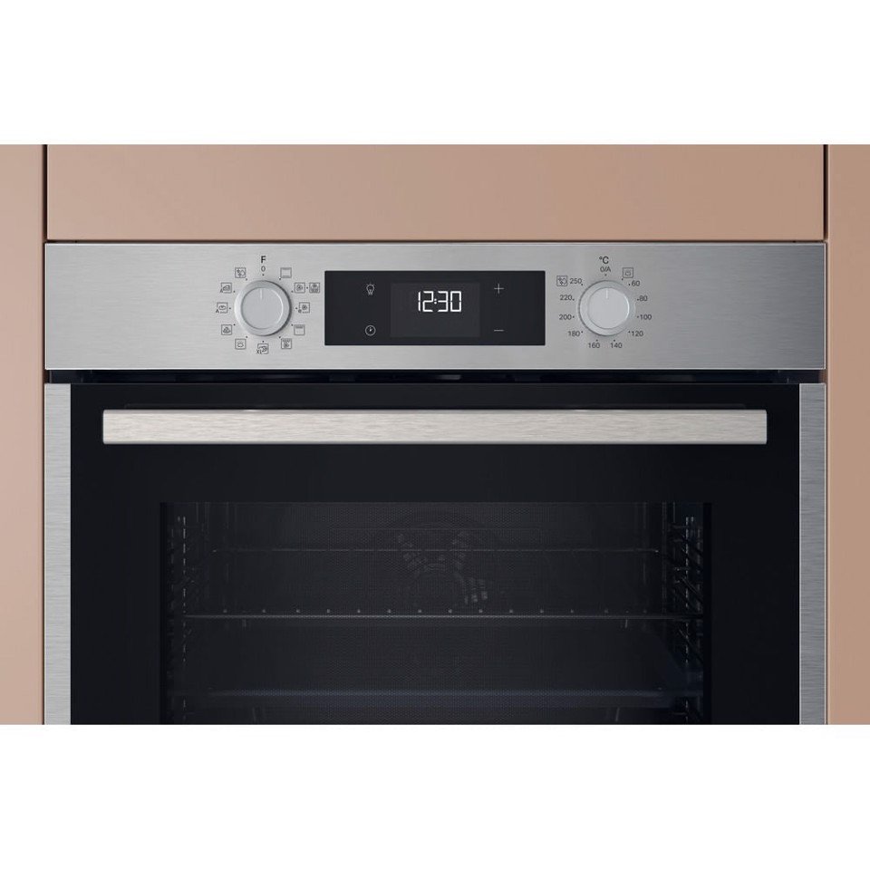 Hotpoint Ariston HAO 458H X Forno Multifunzione inox con display e manopole esterne, Idrolisi