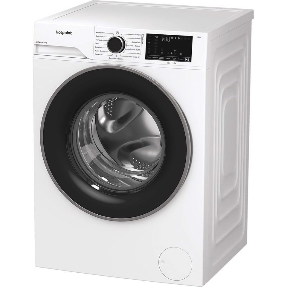 Hotpoint Ariston HB 103 CARE IT, Capacità 10kg, classe A -30%, Motore Inverter, 1400 giri, Display digitale XL, Vapore,