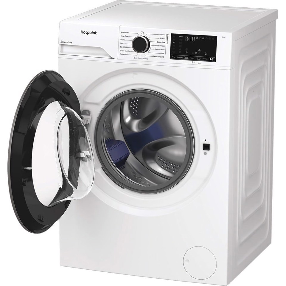 Hotpoint Ariston HB 103 CARE IT, Capacità 10kg, classe A -30%, Motore Inverter, 1400 giri, Display digitale XL, Vapore,