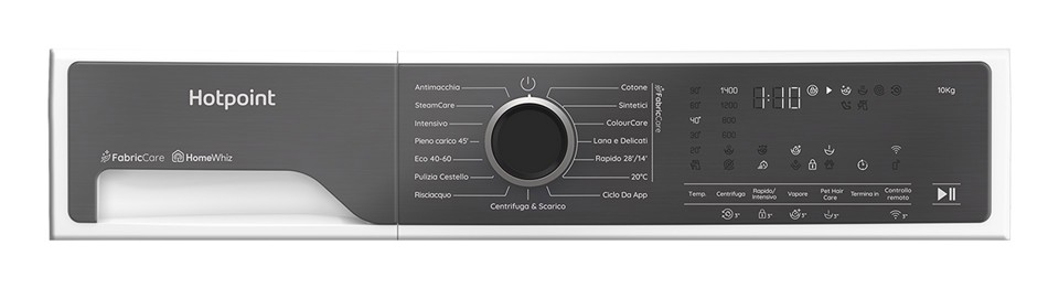 Hotpoint Ariston HP 105 CARE IT lavatrice Caricamento frontale 10 kg 1351 Giri/min Nero, Bianco