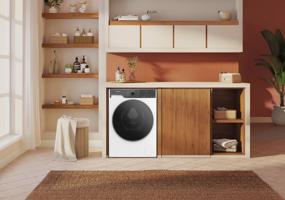 Hotpoint Ariston HP 105 CARE IT lavatrice Caricamento frontale 10 kg 1351 Giri/min Nero, Bianco