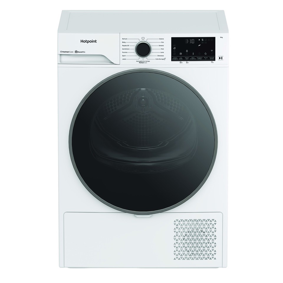 Hotpoint Ariston HPT 96D BS IT asciugatrice Libera installazione Caricamento frontale 9 kg Bianco