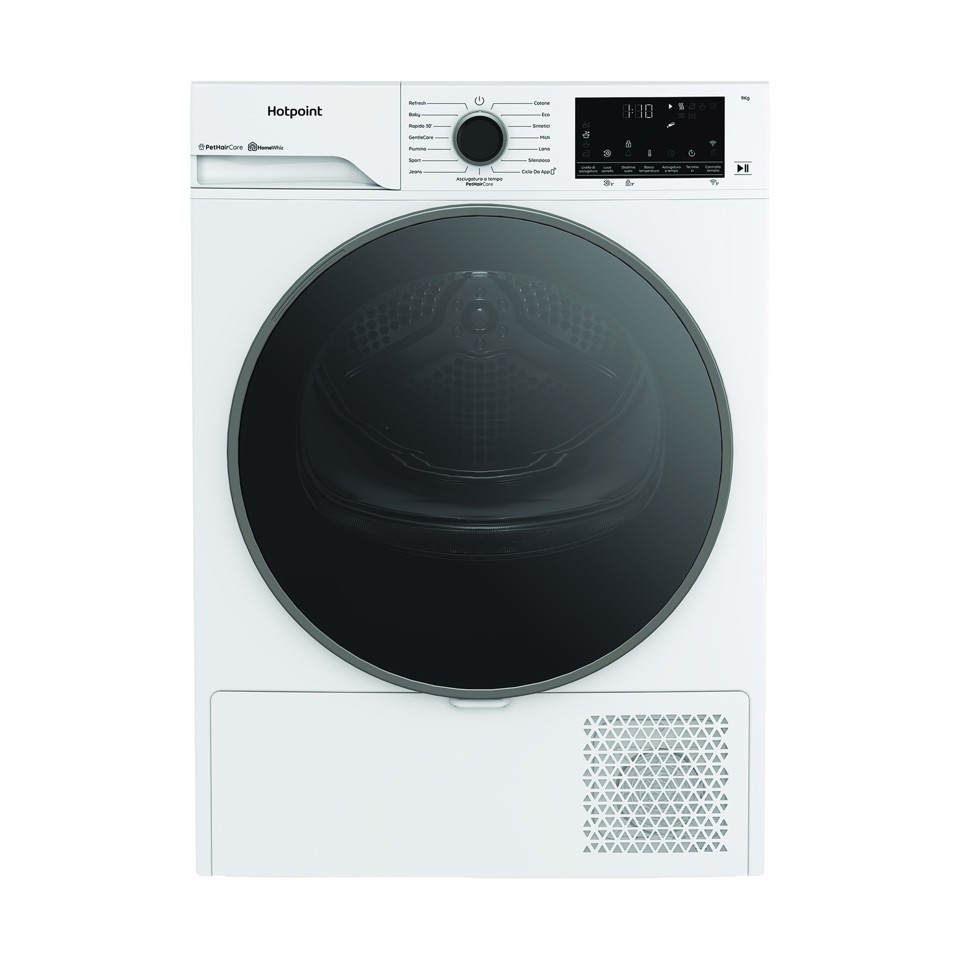 Hotpoint Ariston HPT 96D BS IT asciugatrice Libera installazione Caricamento frontale 9 kg Bianco