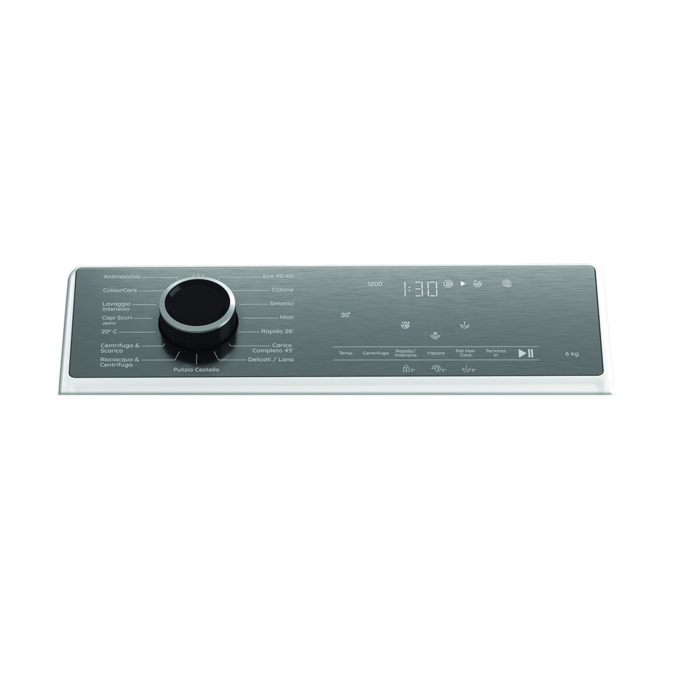 Hotpoint Ariston HTLCARE 66S IT lavatrice Caricamento dall'alto 6 kg 1100 Giri/min Bianco