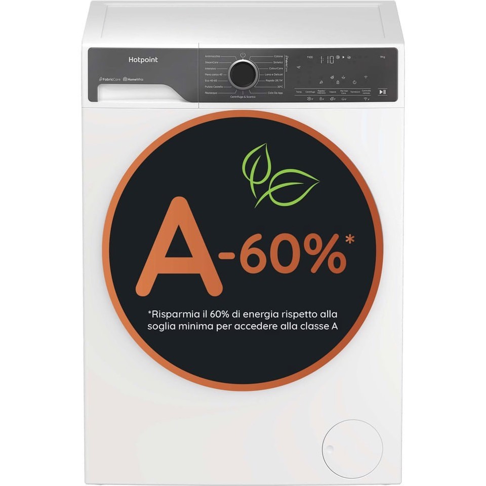 Hotpoint Ariston Lavatrice a libera installazione , 9 kg - HP 96 CARE IT - Délica