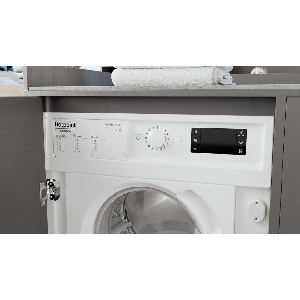 Hotpoint BI WMHG 71483 EU N lavatrice Caricamento frontale 7 kg 1400 Giri/min D Bianco