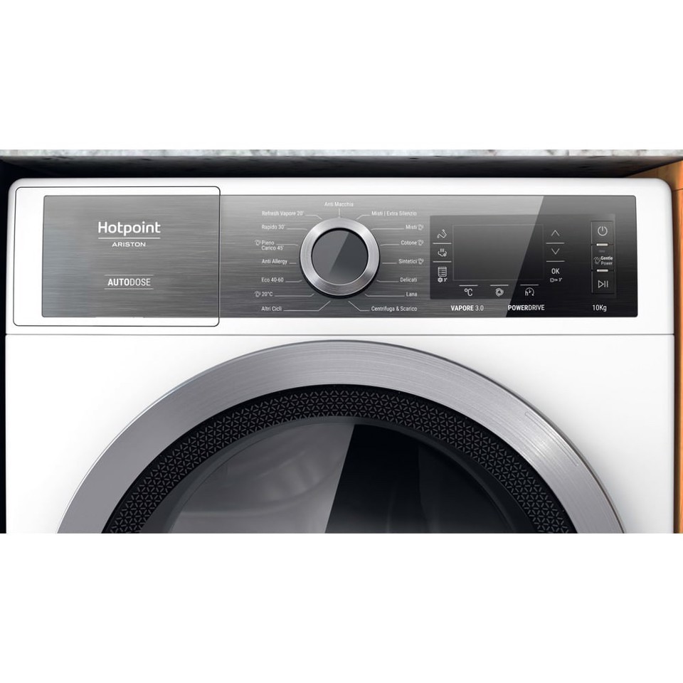 Hotpoint H8 W046WB IT lavatrice Caricamento frontale 10 kg 1400 Giri/min A Bianco