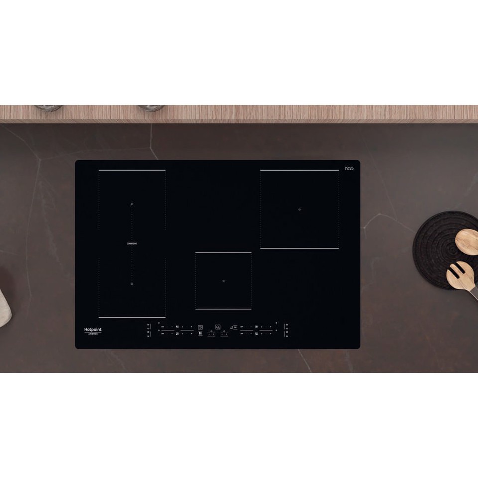 Hotpoint HB 0577B NE Nero Da incasso 77 cm Piano cottura a induzione 4 Fornello(i)